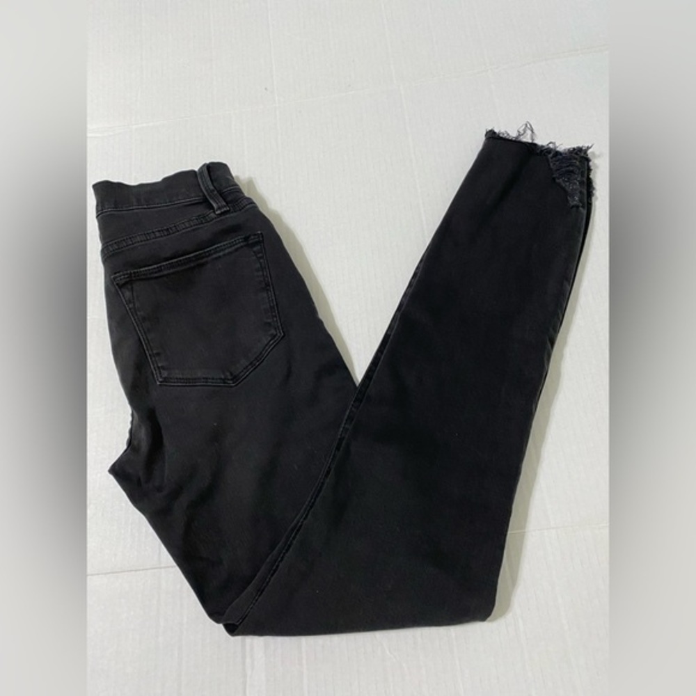 Frame Black Le High skinny Jeans Women’s 26 High Rise Raw Hem
